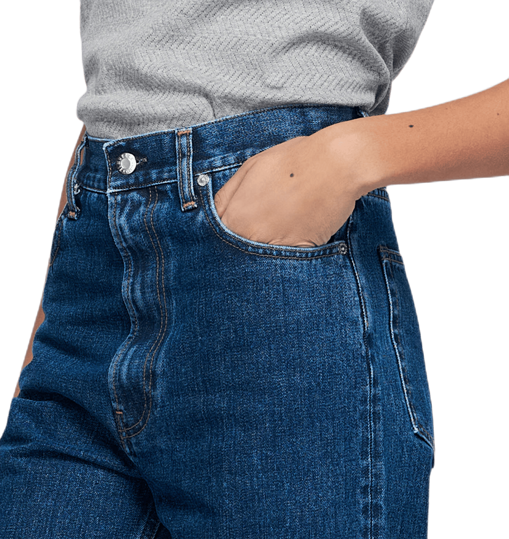 Fem Hi Straight Jeans Blue - Bild 2