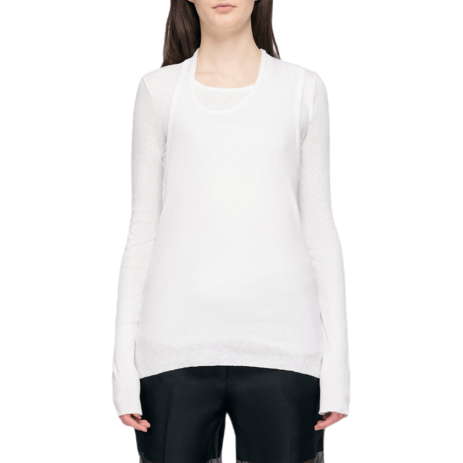 Long Sleeve Tee Pz Map White