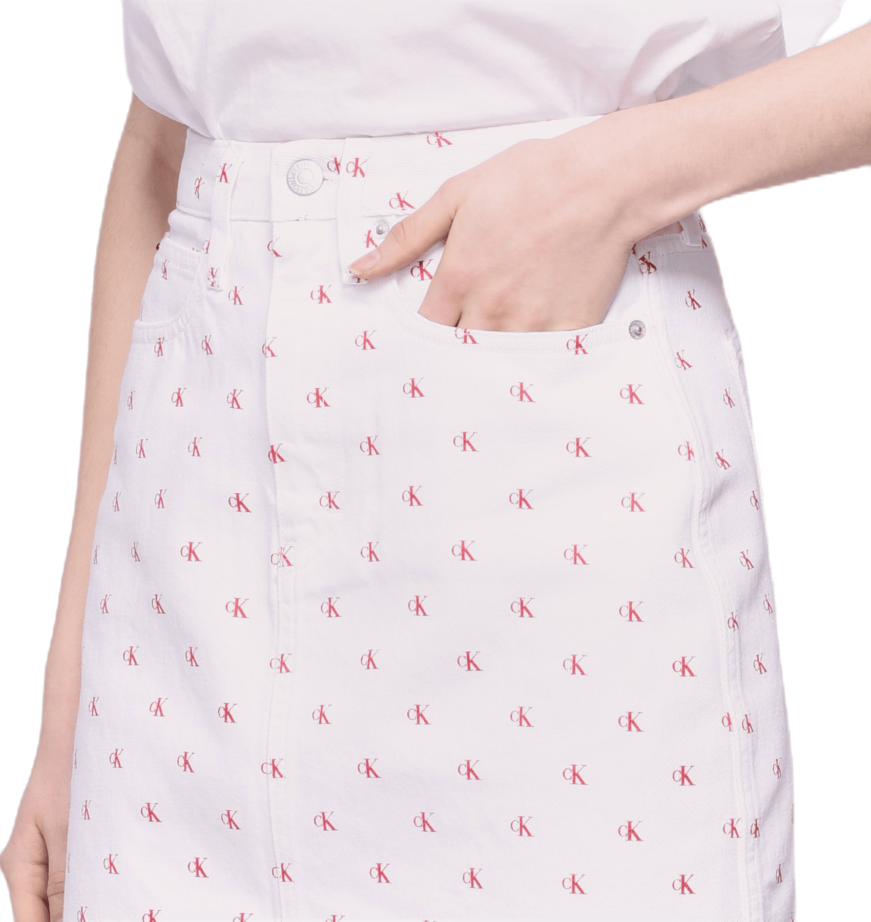 High Rise Mini Skirt White - Bild 2