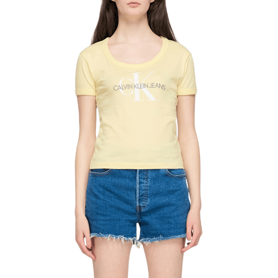 Vegetable Dye Monogram Baby Te Yellow