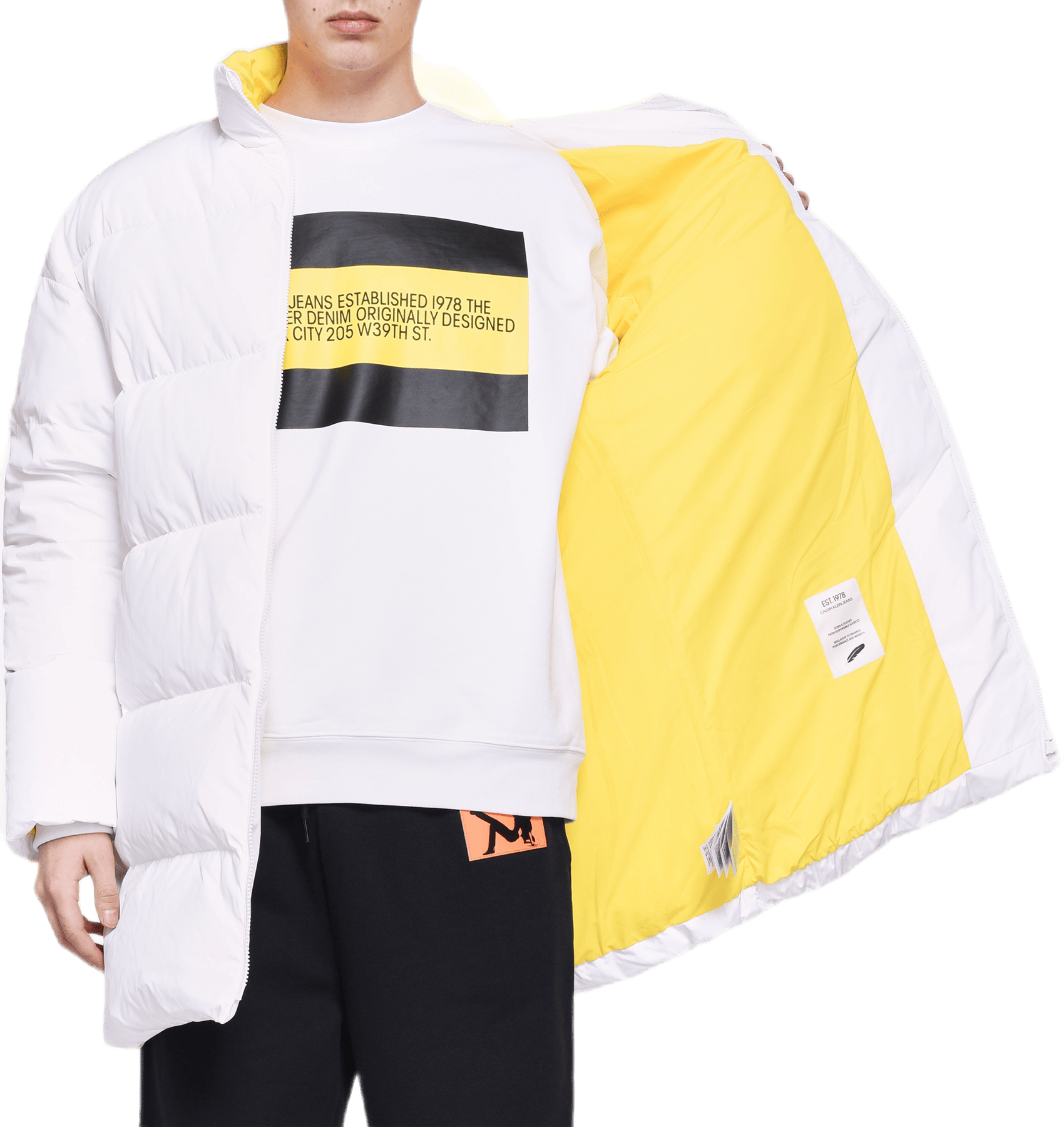 1978 Logo Puffer Jacket White - Bild 4