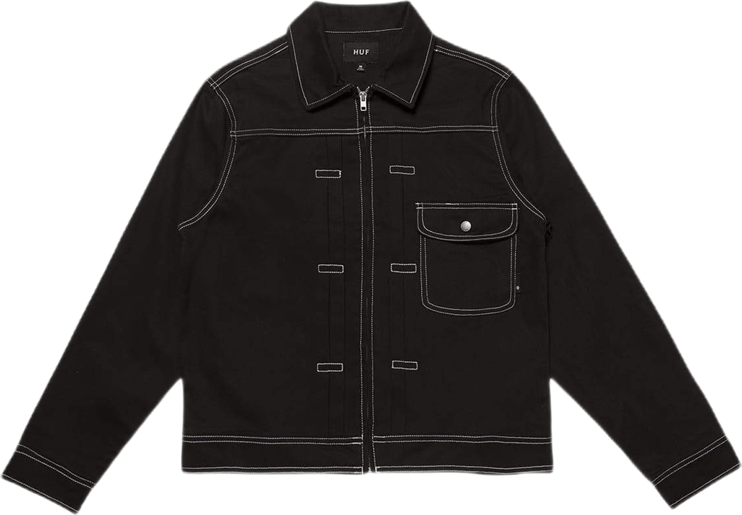 Lincoln Trucker Jacket Black, Male, Oblečení, bundy, Černá, L