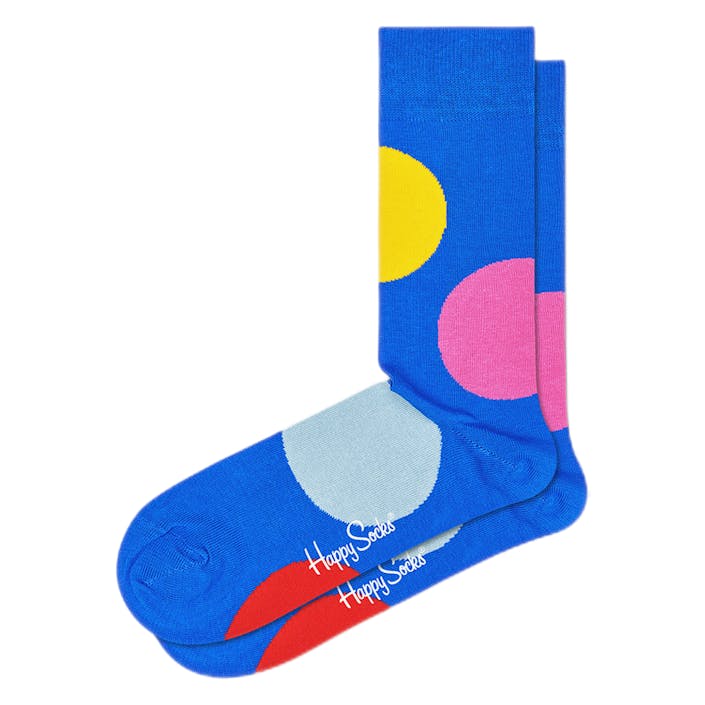Jumbo Dot Sock Multi, Unisex, Vêtements, Sous-vêtements, Bleu, 41-46