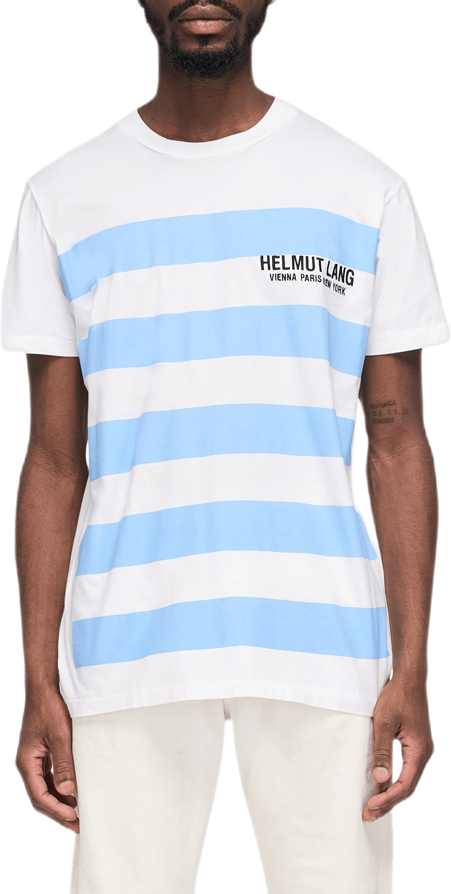 Standard Bars Tee White, Male, Klær, Tops, Flerfarget, M