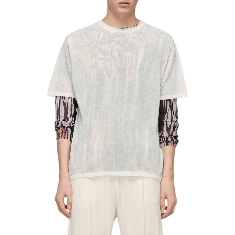 Knitted Box Tee White