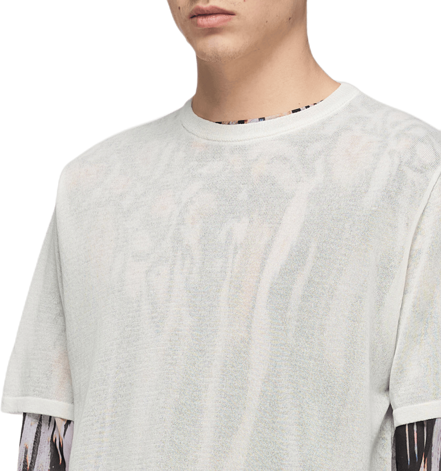 Knitted Box Tee White - Bild 3