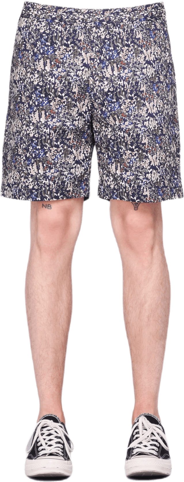 Luther Straight Shorts Green, Male, Apparels, Shorts, Multi color, L