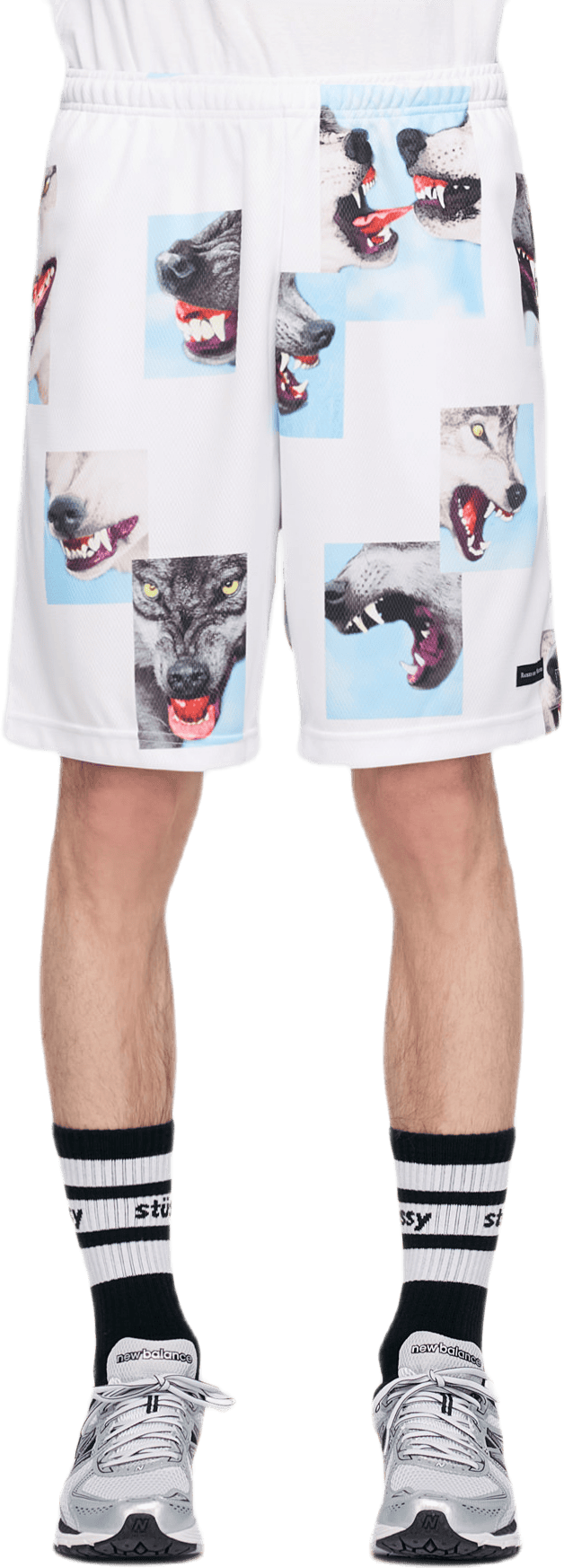 Alpha Troop Basketball Shorts White