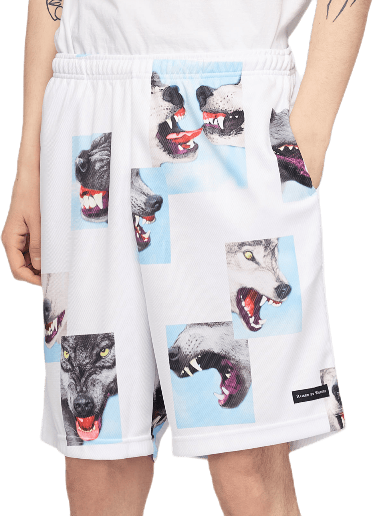 Alpha Troop Basketball Shorts White - Bild 2