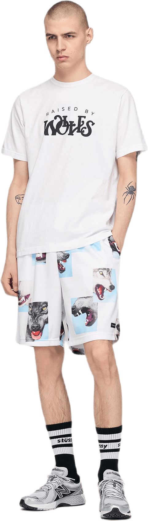 Alpha Troop Basketball Shorts White - Bild 5