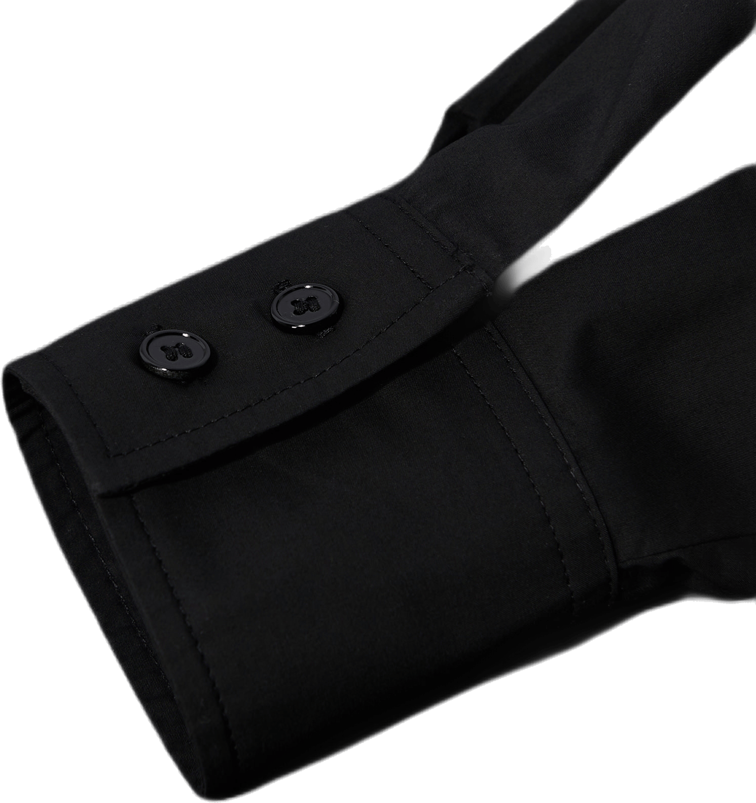 Oversized Ruffle Collar Shirt Black - Bild 4