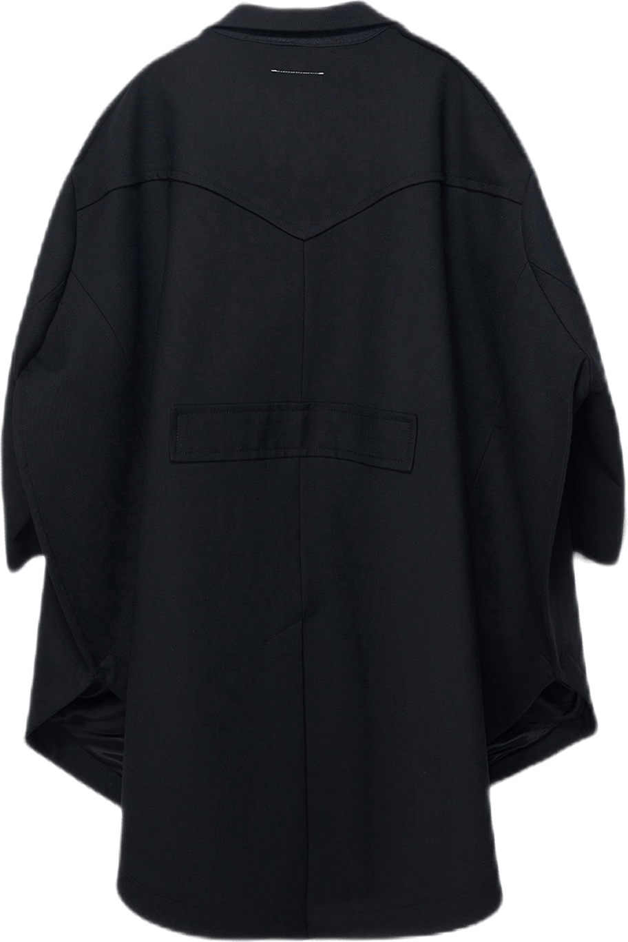 Oversized Round Coat Black - Bild 3