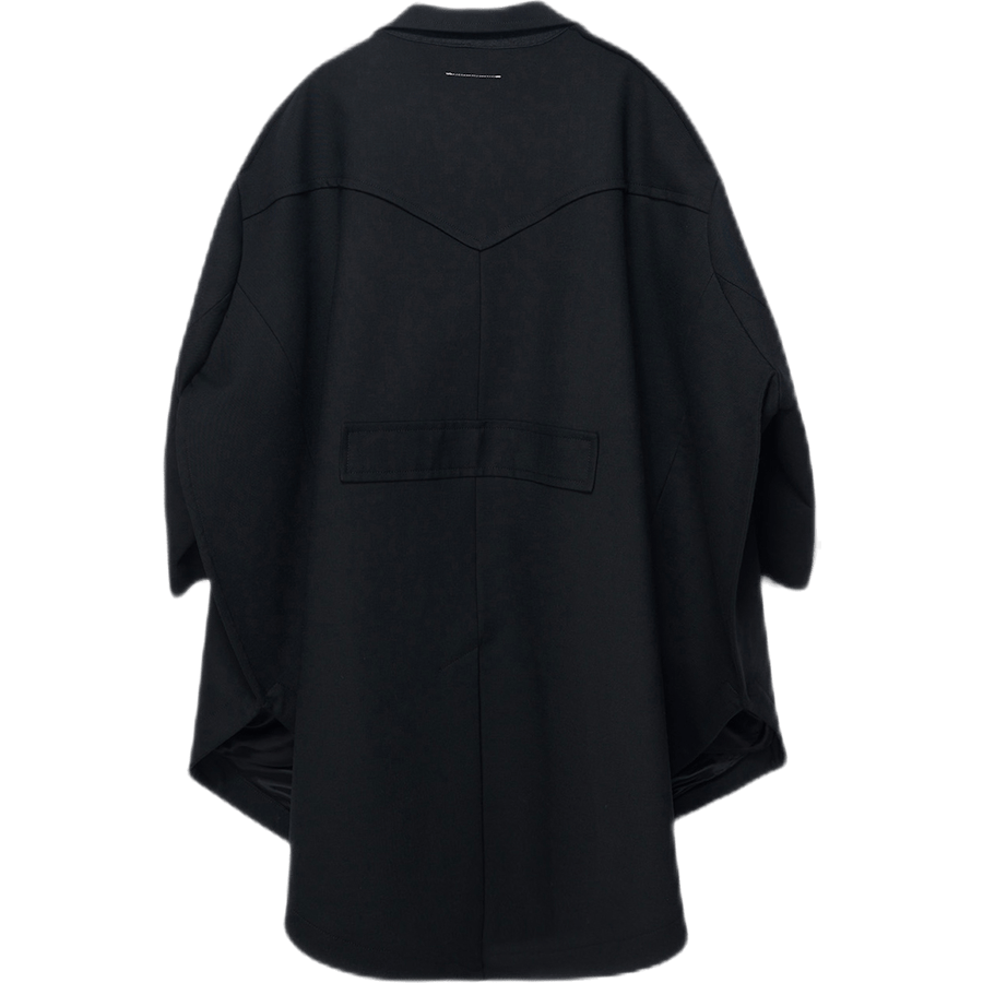 Oversized Round Coat Black - Bild 3