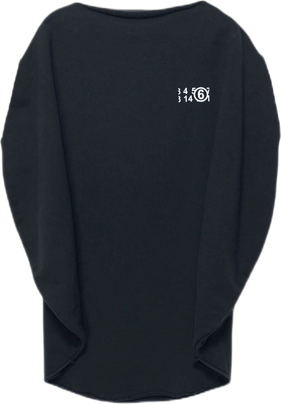 Circle Sweatshirt Top Black