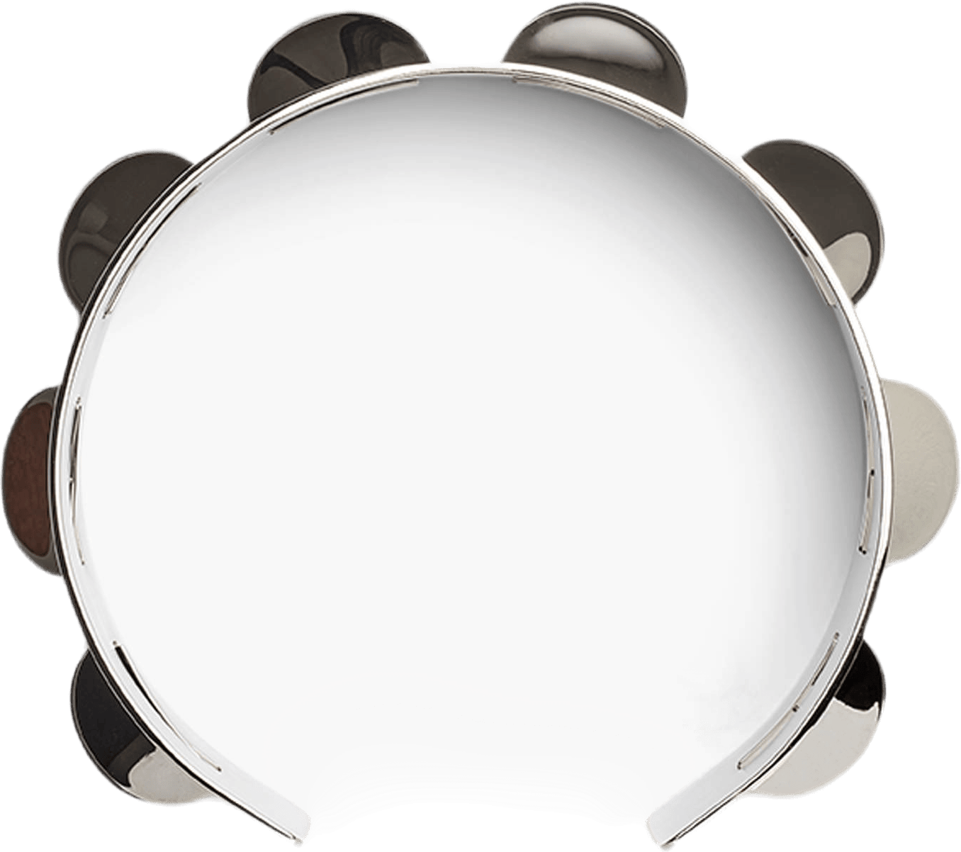 Tambourine Necklace Silver