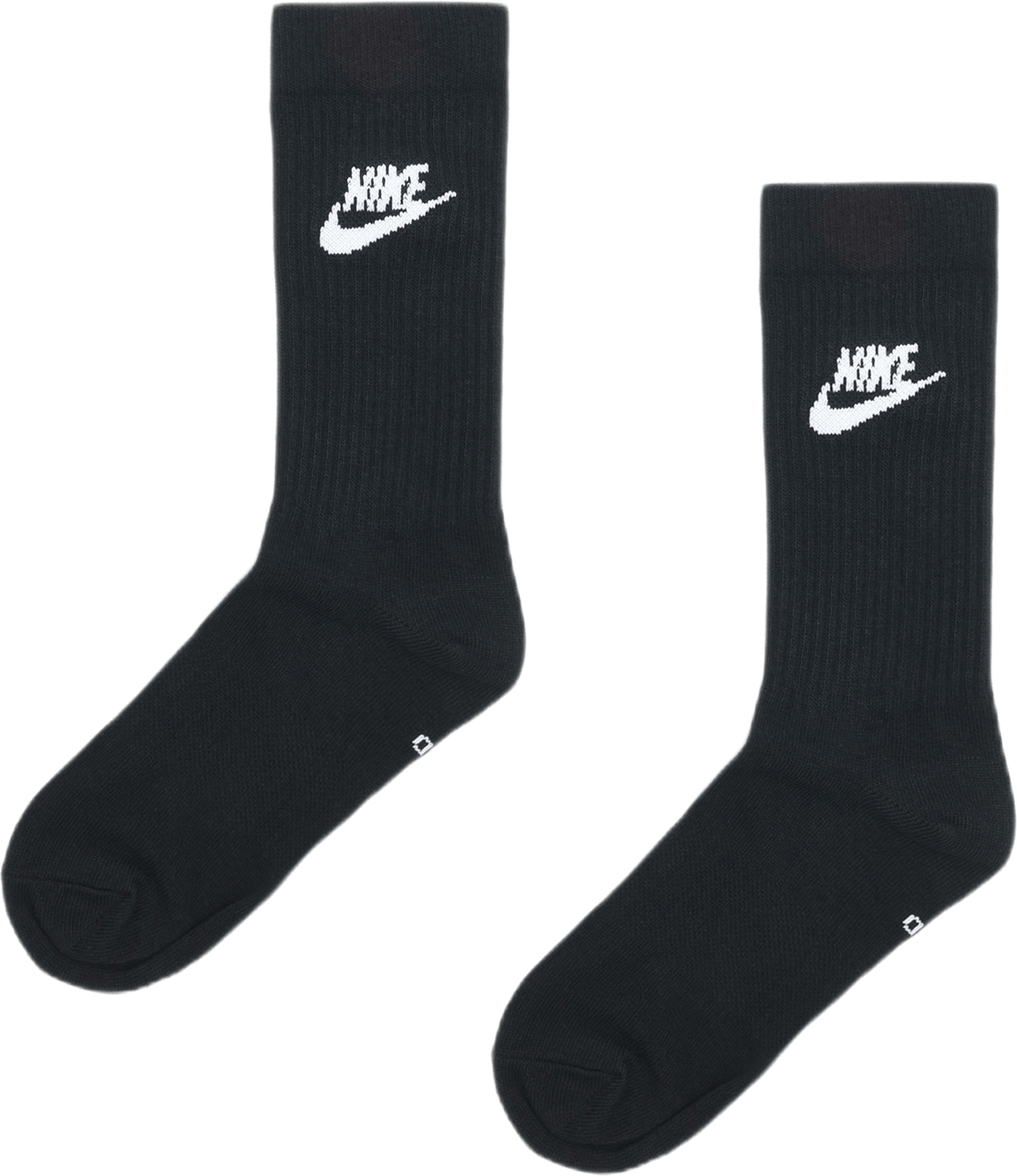 Everyday Essential Socks 3 Pac Black, Unisex, Ekwipunek, Skarpety, Czarny, S