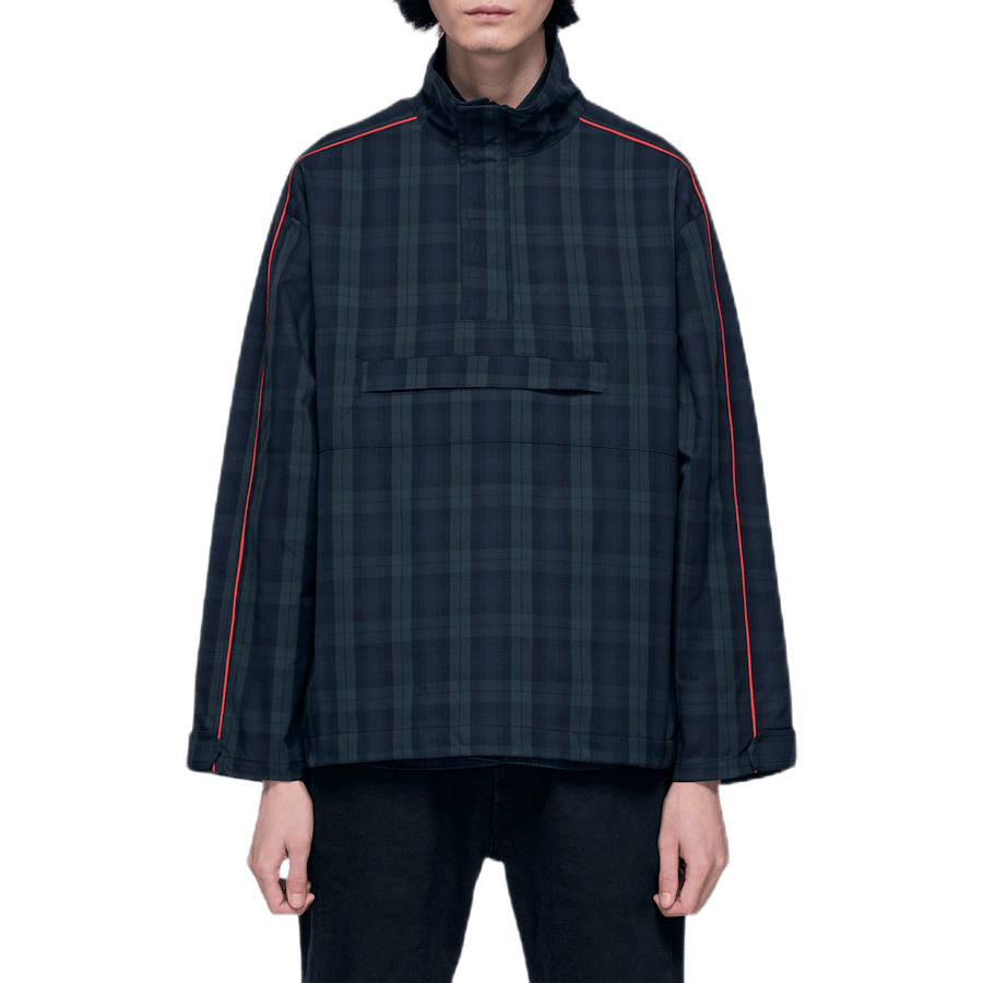 Pop Over Jacket Tartan Black