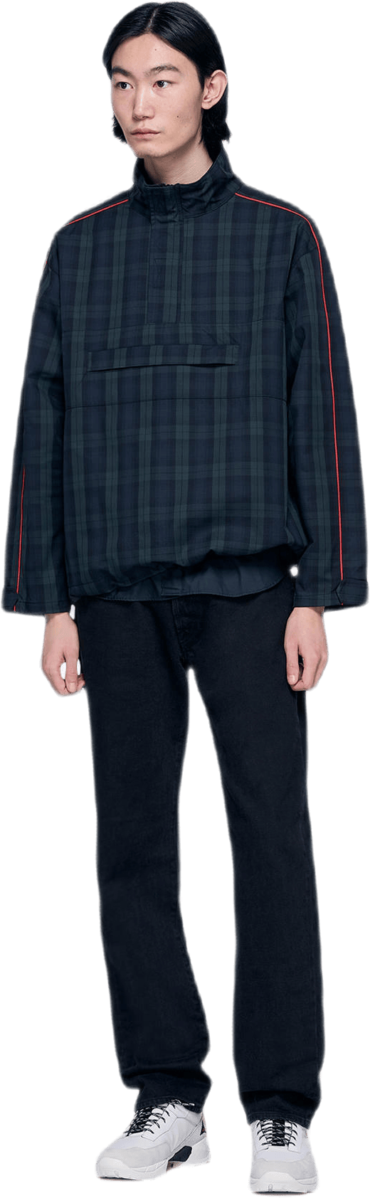 Pop Over Jacket Tartan Black - Bild 2