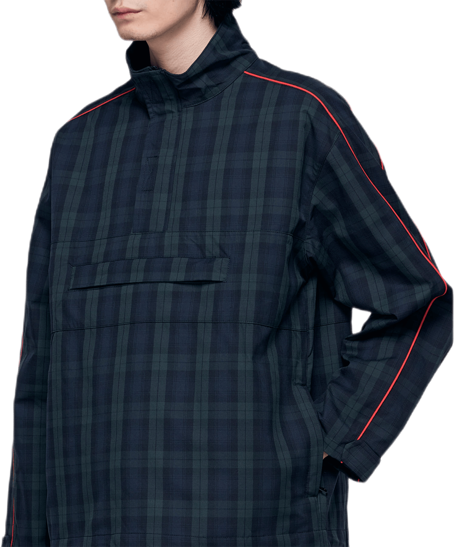 Pop Over Jacket Tartan Black - Bild 3
