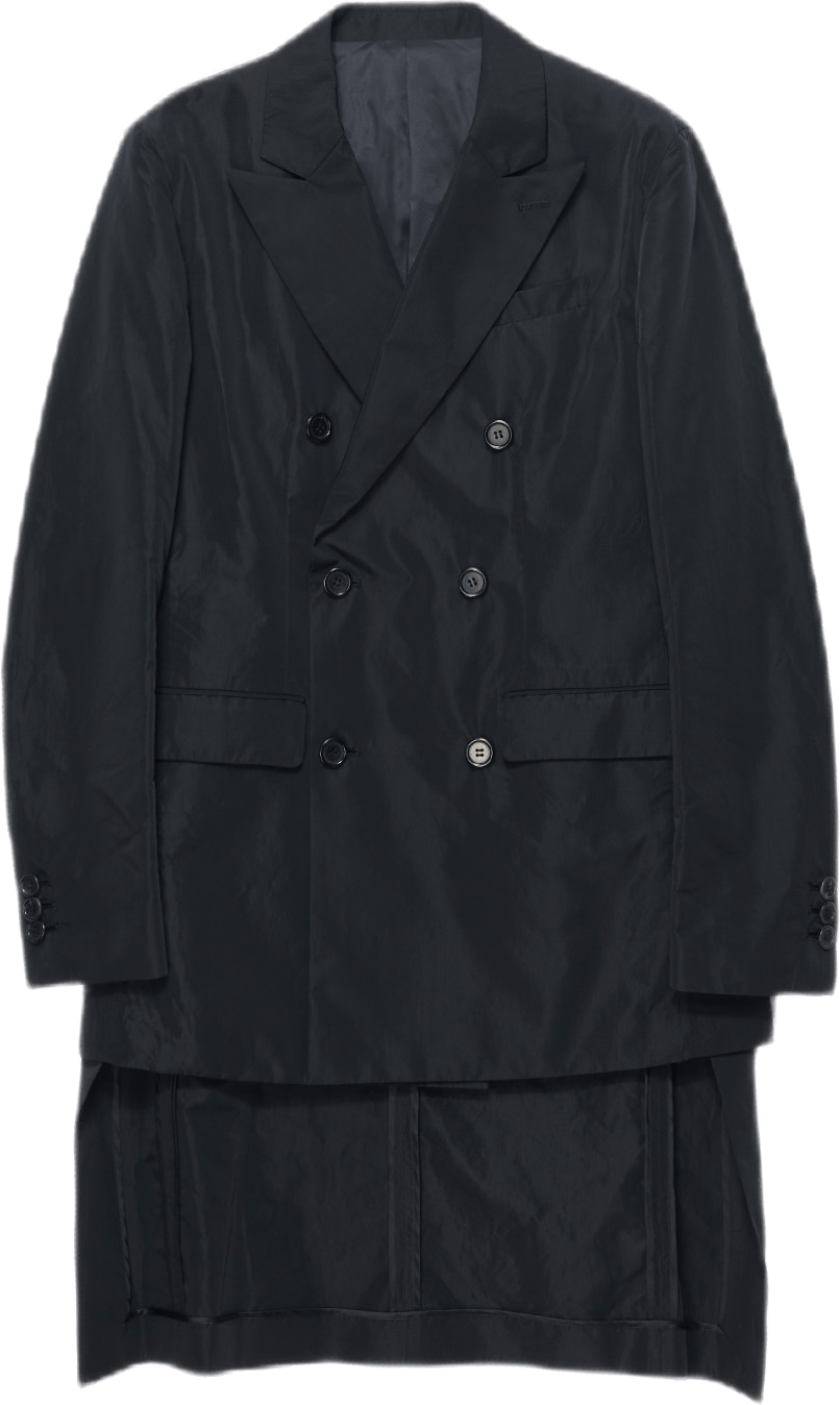 Double Breasted Tuxedo Jacket Black