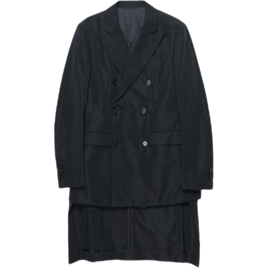 Double Breasted Tuxedo Jacket Black