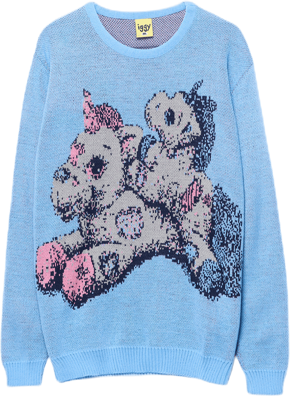 Unicorns Knit Sweater Blue