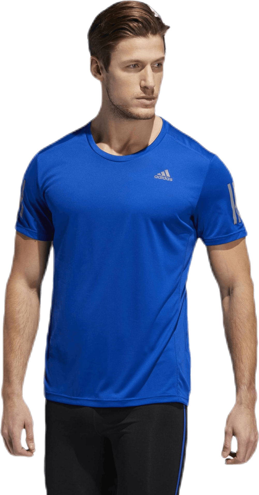 Own The Run Tee Blue, Male, Tøj, T-shirt, Løb, Blå, XL