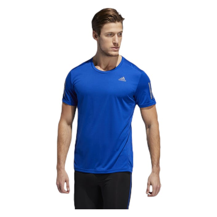 Own The Run Tee Blue, Male, Tøj, T-shirt, Løb, Blå, XL