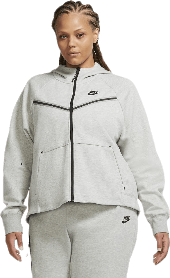 Nsw tch flc wr hoody fz plus Grey
