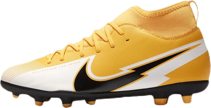 Junior Superfly 7 Club FG/MG Orange, Unisex, Shoes, Football shoes, Soccer, Orange, UK 4,5