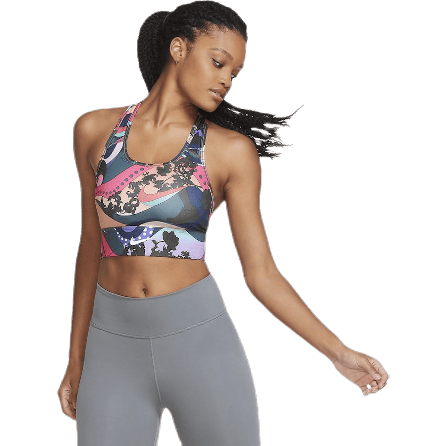 Swoosh Icon Clash Bra Print LL Blue/White