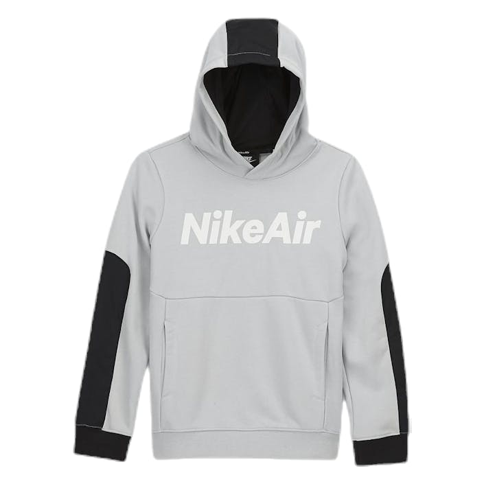 Nike Air PO Hoodie Junior Black/Grey, Unisex, Apparels, Shirts, White, L