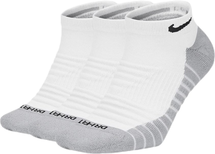 3-pack Everyday Max Cushioned White/Grey, Unisex, Kläder, Strumpor, Vit, 46-50