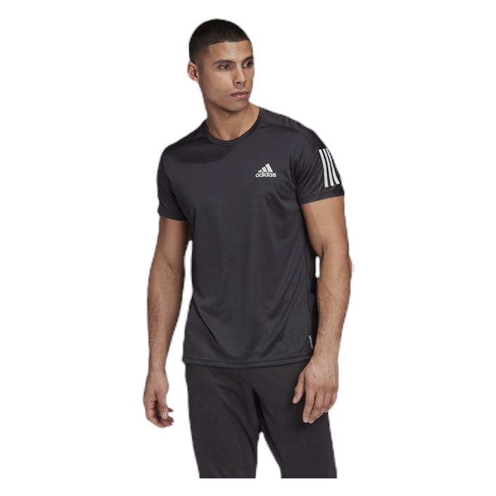 Own The Run Tee Black, Male, Tøj, T-shirt, Løb, Sort, XL