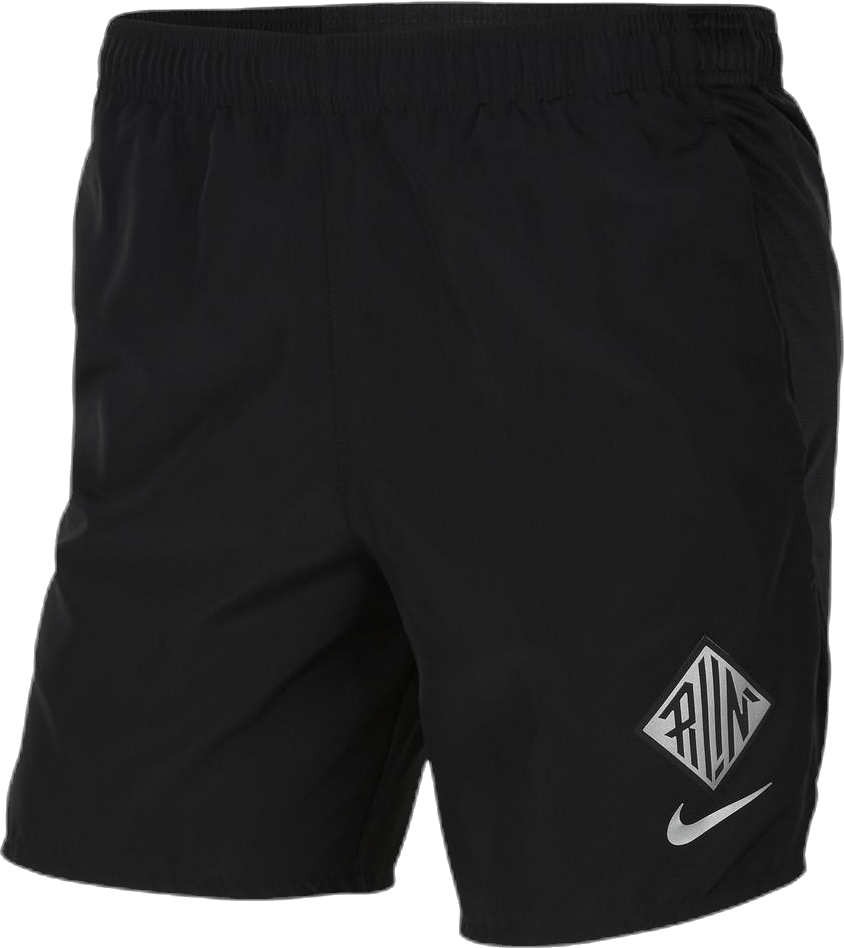 Challenger Wild Run Short GX Black/Silver, Male, Apparels, Shorts, Running, Black, XL
