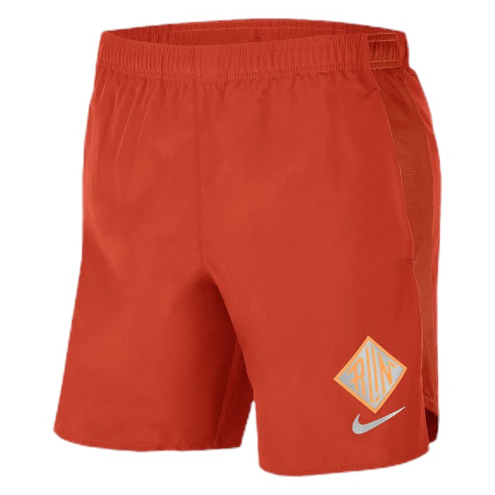 Challenger Wild Run Short GX Orange/Silver, Male, Apparels, Shorts, Running, Orange, L