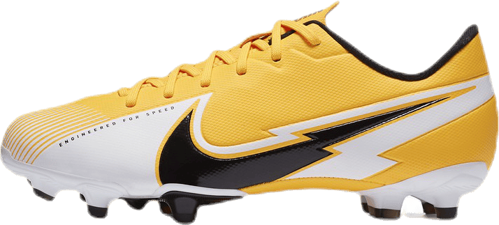 Vapor 13 Academy FG/MG Jr Patterned, Unisex, Skor, Fotbollskor, Fotboll, Gul, EU 37,5