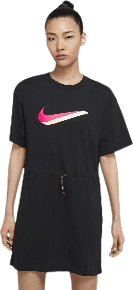 Nsw Icn Clsh Dress Ss Black, Female, Abbigliamento, gonne e vestiti, Nero, XL