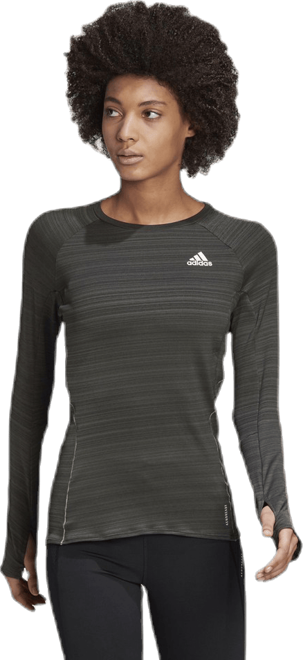 Adi Runner LS Green, Female, Apparels, Shirts, Running, Green, M