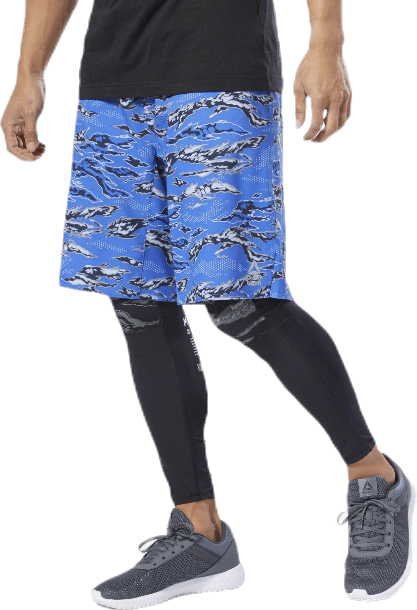 RC EPIC Cordlock - Camo Blue, Male, Klær, Shorts, Trening, Blå, 32