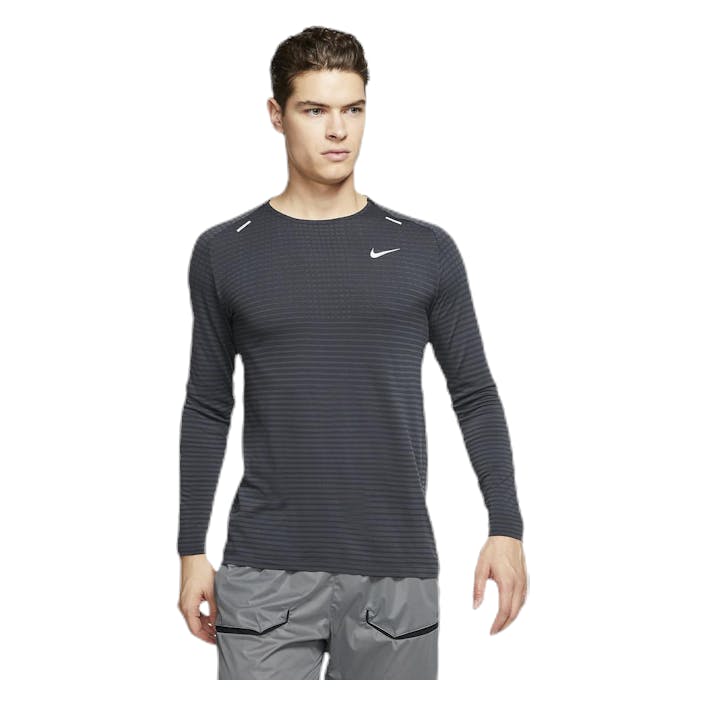 Techknit Ultra LS Black, Male, Apparels, Shirts, Running, Black, XXL