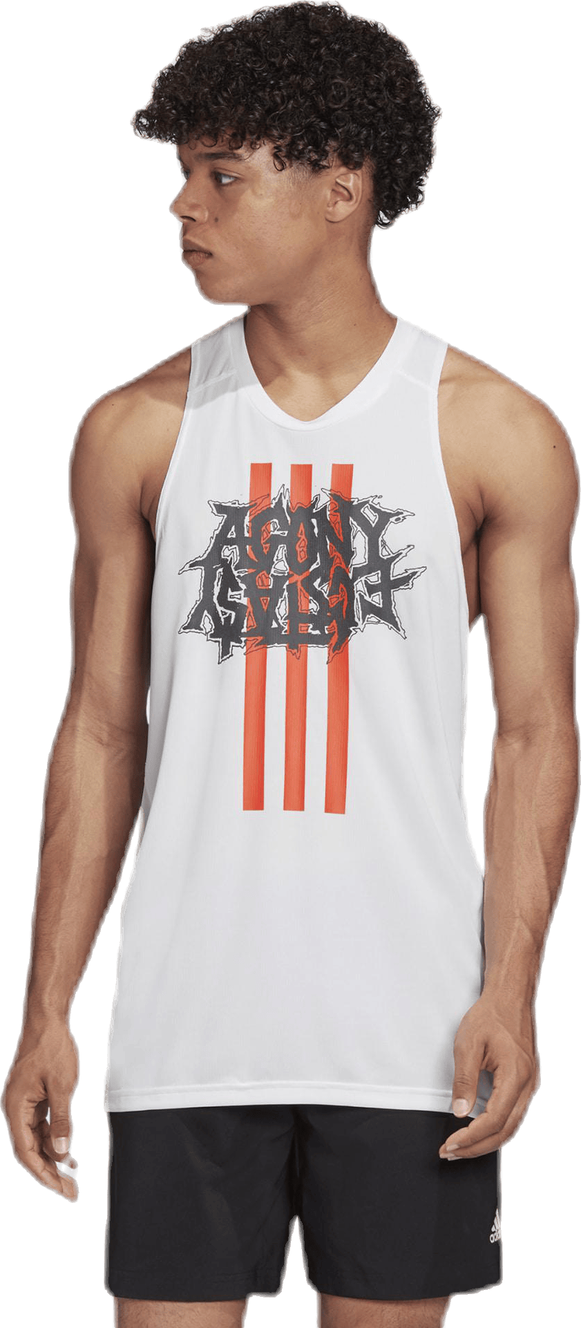 Fast GFX Singlet White, Male, Abbigliamento, Tops, In esecuzione, Bianca, M