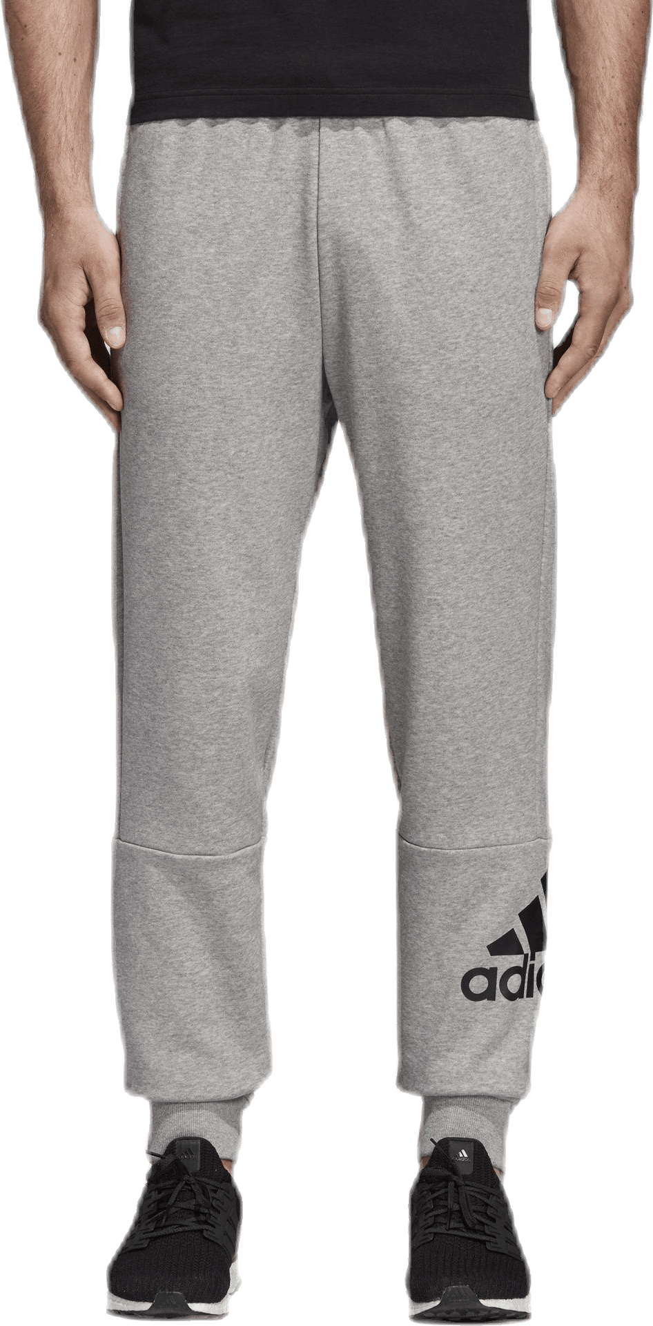 Must Haves French Terry Badge of Sport Pants Grey, Male, Vêtements, Pantalon, Entraînement, Gris, S