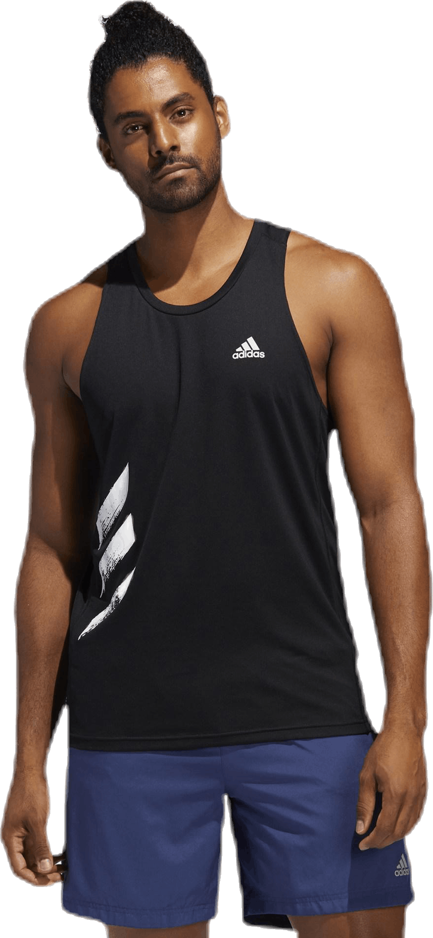 Own The Run Singlet 3S Black, Male, Bekleidung, Tops, Laufen, Schwarz, XXL