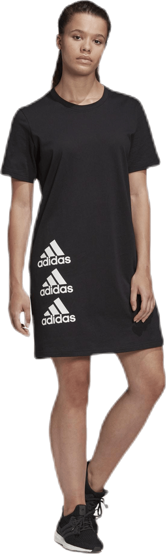 Stack T Dress White/Black