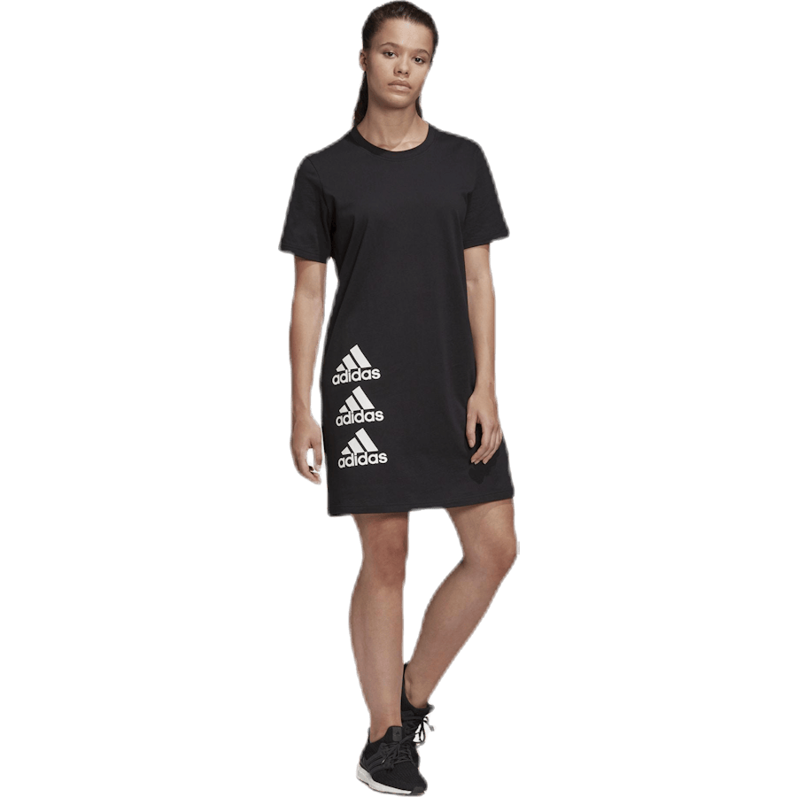 Stack T Dress White/Black