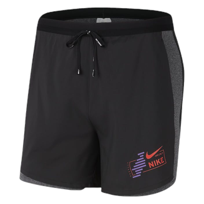 Flex Stride Future Fast 2in1 Black/Silver, Male, Apparels, Shorts, Running, Black, XXL