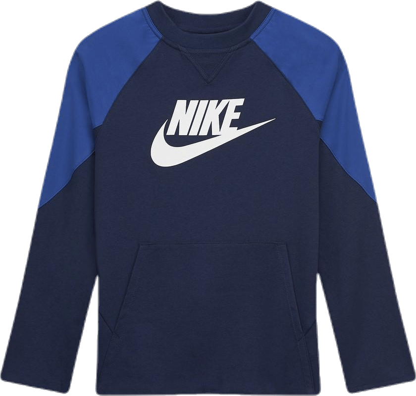 Mixed Material Crew Junior Blue