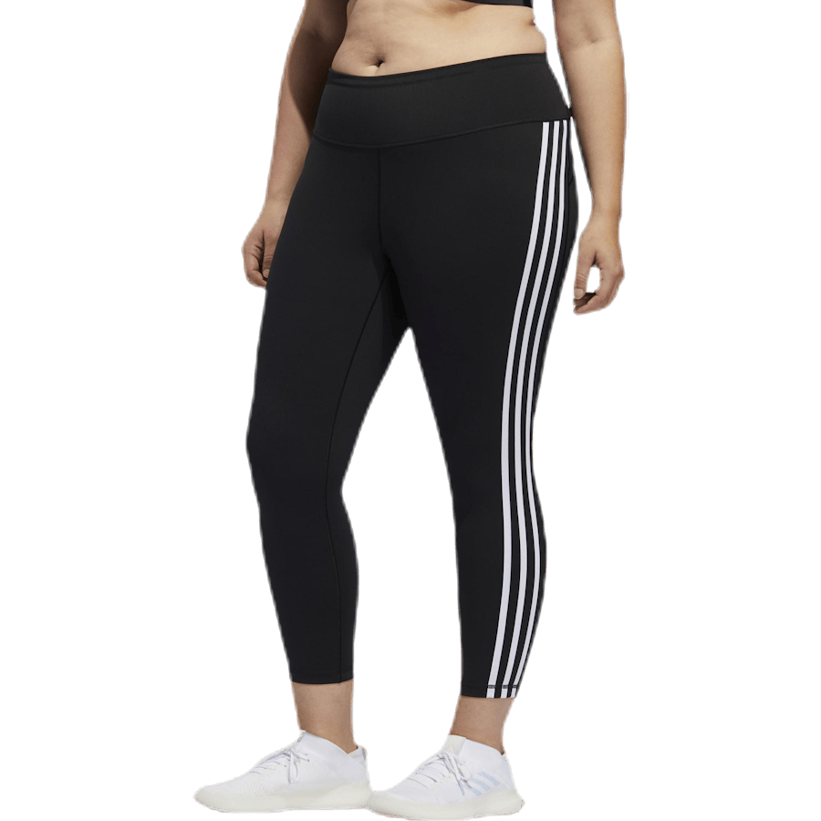 Believe This 2.0 3 Stripe 7/8 Tight Plus Size Black / White