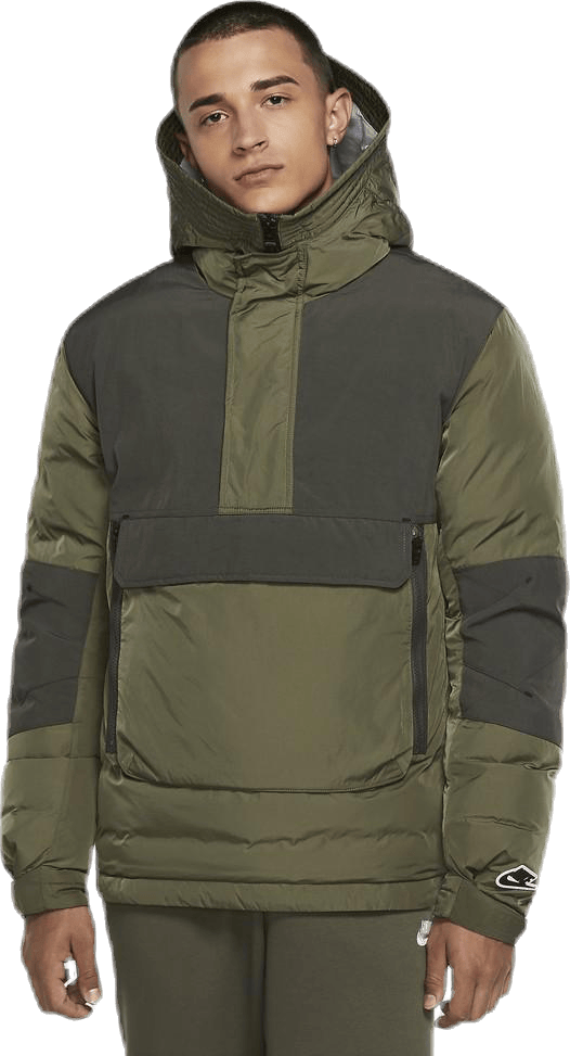 Nsw Synfill Mrbl Anorak Rpl Green, Male, Apparels, jackets, Green, L